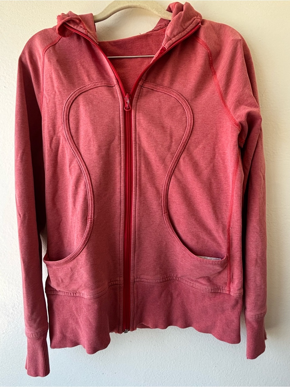 lululemon athletica Rose Pink Zip-Up Hoodie Jacket